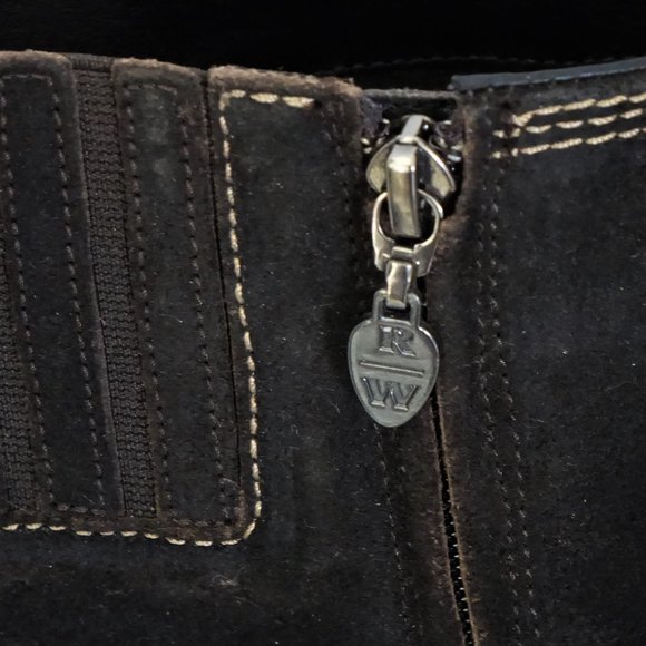 Red Wing Boots Tall Dark Brown Suede Bixby Size 9.5 D Wide Width - Picture 7 of 13